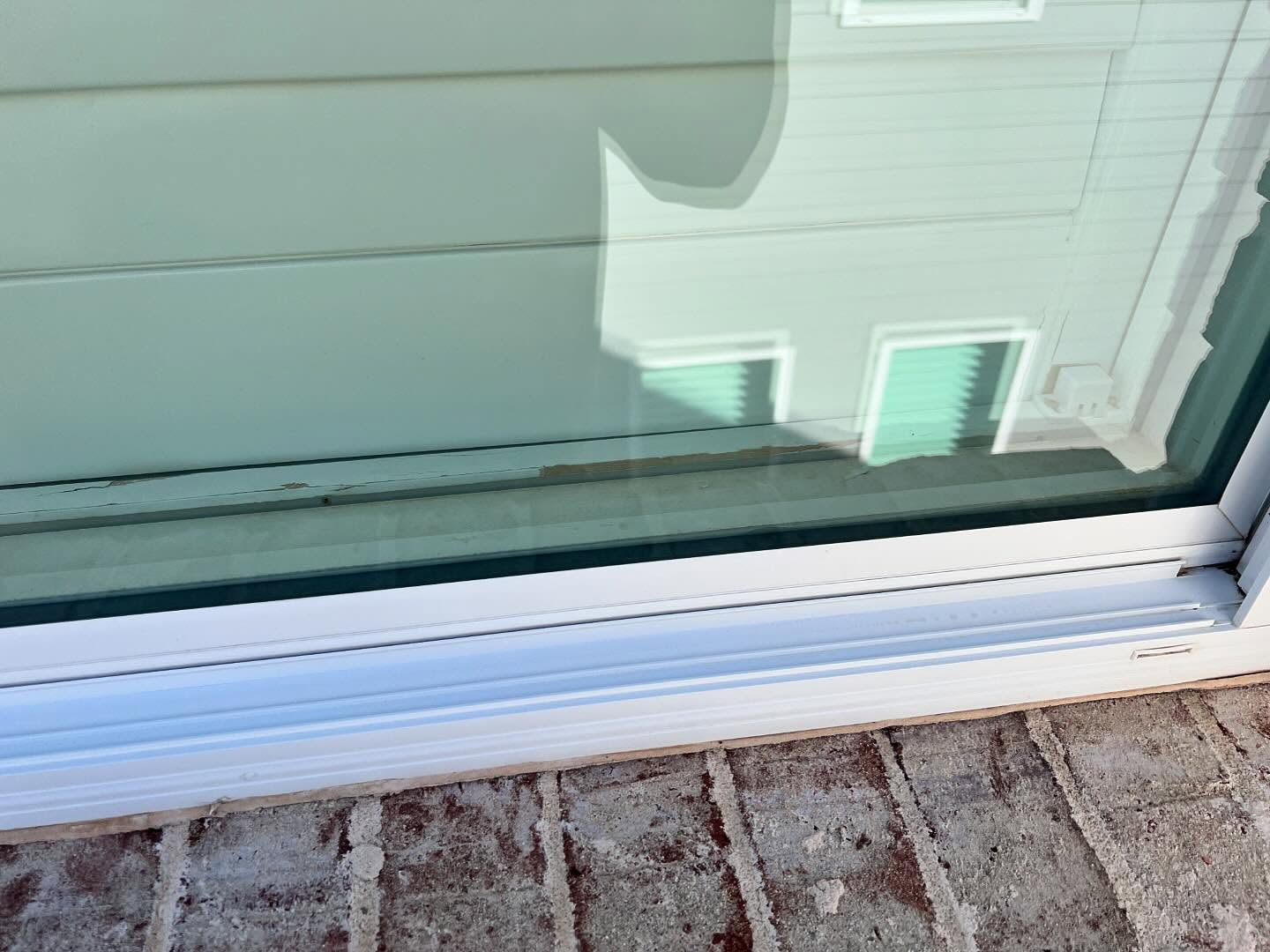 A window track left spotless by hand detailing